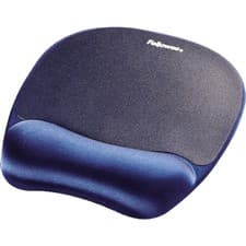 Image of Fellowes Memory Foam Mouse Pad With Wrist Rest - Sapphire Blue