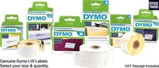 Image of GENUINE Dymo LW LabelWriter Address Labels 450, 550, 4XL, 5XL, TURBO Authentic
