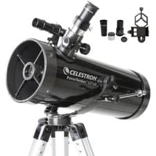 Image of Celestron PowerSeeker 127AZ Telescope & Phone Adapter & Moon Filter 22040-CGL *