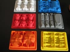 Image of  STAR WARS X WING FALCON R2D2 DARTH VADER HAN SOLO BIRTHDAY CANDY MOLD SET 6