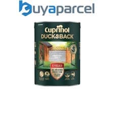 Image of Cuprinol 5701422 Ducksback 5 Year Waterproof for Sheds & Fences Herring Grey 5L