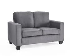 Image of 2 Seater Velvet Fabric Sofa Fabric Tartan Sofa In A Box Couch Settee Wooden Legs