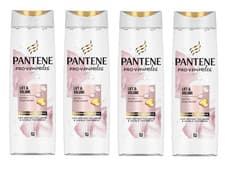 Image of 4x Pantene Pro-V Lift & Volume Silicone Free Biotin + Rose Water Shampoo 300ml