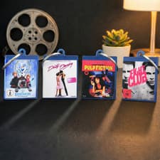 Image of Film Miniatur Blu Ray Schlüsselanhänger – große Auswahl an Kultfilmen
