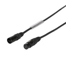 Image of LEDJ 1m 5 Pin XLR Male to Female Pro Quality 110Ω True DMX Cable