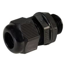 Image of 1 x Unistrand M16 Dome Cable Gland Black