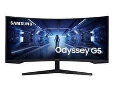 Image of Samsung 34" Odyssey G5 Curved UWQHD 165Hz Gaming Monitor LC34G55TWWPXXU Tech New