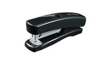 Image of Q-Connect Half Strip Plastic Stapler Black - 20 Sheets