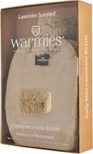 Image of Warmies Luxury Heatable Bottle Faux Fur Lavender Scented Microwavable