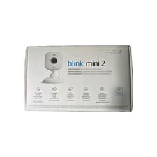 Image of NEW BLINK MINI 2 INDOOR OUTDOOR PLUG IN SMART SECURITY HD VIDEO CAMERA ALEXA