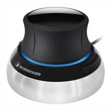 Image of 3Dconnexion 3DX-700059 SpaceMouse Compact,  Black, 6 Degrees of Freedom, 2 Progr