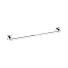 Image of Towel Rail Bar Wall Mount Square Bathroom Accessory Modern Chrome Single Holder