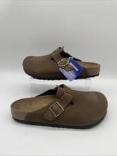 Image of Birkenstock Boston Clogs Corduroy Brown Regular Fit UK 8 EU 42 New