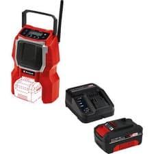 Image of Einhell TE-RA 18 Li BT 18v Cordless Radio and Bluetooth Speaker 1 x 4ah Li-ion