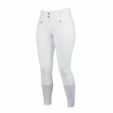 Image of Dublin Embrace Heritage Full Seat Ladies Breeches Fishtail Back - White 12/30"