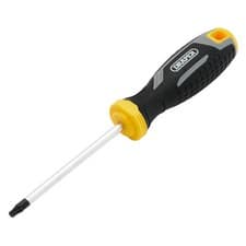 Image of Draper Torx Star Tamperproof Soft Grip Screwdriver T25H x 100mm Magnetic 13423