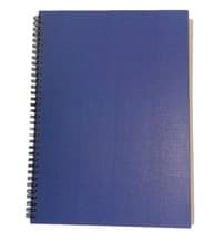Image of ValueX A4 Wirebound Hard Cover Notebook Ruled 160 Pages Blue 67932VC