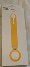 Image of Genuine Official Apple AirTag Silicone Loop - Yellow - New