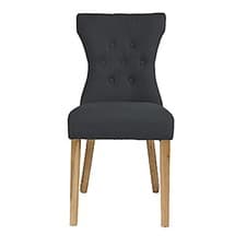 Image of Naples Dining Chair Dark Grey Pack Of Two Dimensions- 92 x 46 x 63 cm