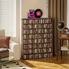 Image of 720 CD/396 DVD/396 Blu-ray Storage Tower with 12 Adjustable Shelves