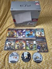 Image of White Sony PlayStation 3 Slim + Vita & PS3 (READ DESCRIPTION) CECH-3003B 320GB