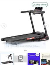 Image of Reebok Jet 100z Folding Treadmill with Connected Fitness   pre assembled