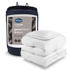 Image of Silentnight Goose Feather & Down 10.5 Tog Duvet Breathable Natural Bedding