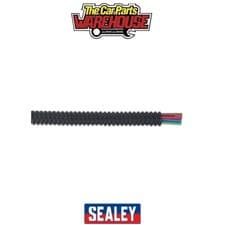 Image of Sealey CTS07200 Split Convoluted Cable Sleeving Split 7-10mm 200m