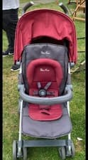 Image of silver cross stroller