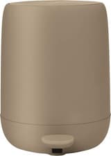 Image of SONO Soft Close 3L Pedal Bin Wastebasket - Tan Color, Stylish & Compact