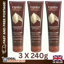 Image of Cantu Skin Therapy Hydrating Body Cream Cocoa Butter & Vitamin E. 3 X 240g