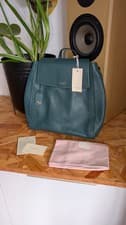 Image of Radley London | Pickwick Medium Flapover Backpack | Green | BNWT | Spring Summer