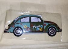 Image of Vintage 1970’s Volkswagen Beetle Love Bug Novelty Rubber Refrigerator Magnet