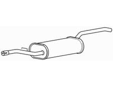 Image of Rear Exhaust Silencer Back Box for Ford Focus M2DC EcoBoost 100 1.0 2015-2018
