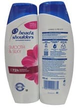Image of 2x Head Shoulders Smooth Silky 72H Anti Dandruff Shampoo 400ml  long-lasting use