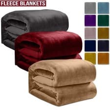 Image of Luxury Thick Mink Blanket Large Faux Fur Fleece Sofa Bed Throw Couch Warm Soft