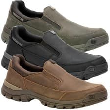 Image of Mens Caterpillar Threshold Slip On Casual Leather Trainer Shoes Sizes 6 to 12