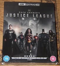 Image of ZACK SNYDER'S JUSTICE LEAGUE 2021 GENUINE UK 4K UHD + SLIPCOVER BN&S FAST POST