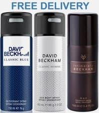 Image of David Beckham Deodorant Set / CLASSIC HOMME +CLASSIC BLUE + INTIMATELY / 3 PACK