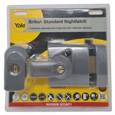 Image of Yale BS1 Standard Nightlatch 60 mm Metallic Finish High Security P-BS1-DMG-PB-60
