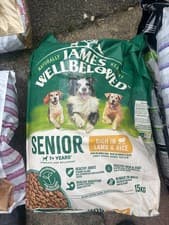 Image of James Wellbeloved Senior Lamb & Rice Hypoallergenic Gluten Free Dog Food 15kg