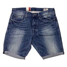 Image of G-STAR Men's Blue 3301 Straight Denim Shorts RRP £55