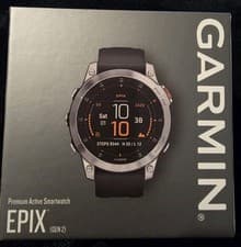 Image of Garmin Epix Gen 2 47mm AMOLED Watch Slate Steel. Brand new in box.