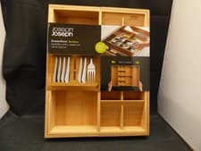 Image of New. JOSEPH JOSEPH. Bamboo Cutlery Drawer Organiser. Expanding. Brown.