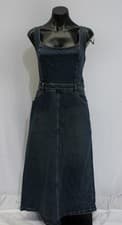 Image of And Now This Women's Sleeveless Scoop Neck Denim Midi Dress JT8 Blue Large NWT