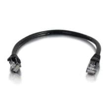 Image of C2G 1m Cat6 Booted Unshielded (UTP) Network Patch Cable (83406) Black (B3)