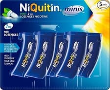 Image of ⭐ NiQuitin Minis Mint 4mg Lozenges – (1 x 100 Pack) Relieve Sudden Cravings⭐