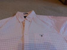 Image of Gant oxford gingham shirt size 43 Pink