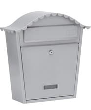 Image of Burg-Wachter MB01S Silver Post Box - 36x37x13cm