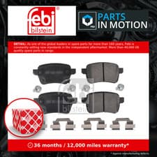 Image of Brake Pads Set Rear 16903 Febi 77366595 77367914 1605285 095517078 95517078 New